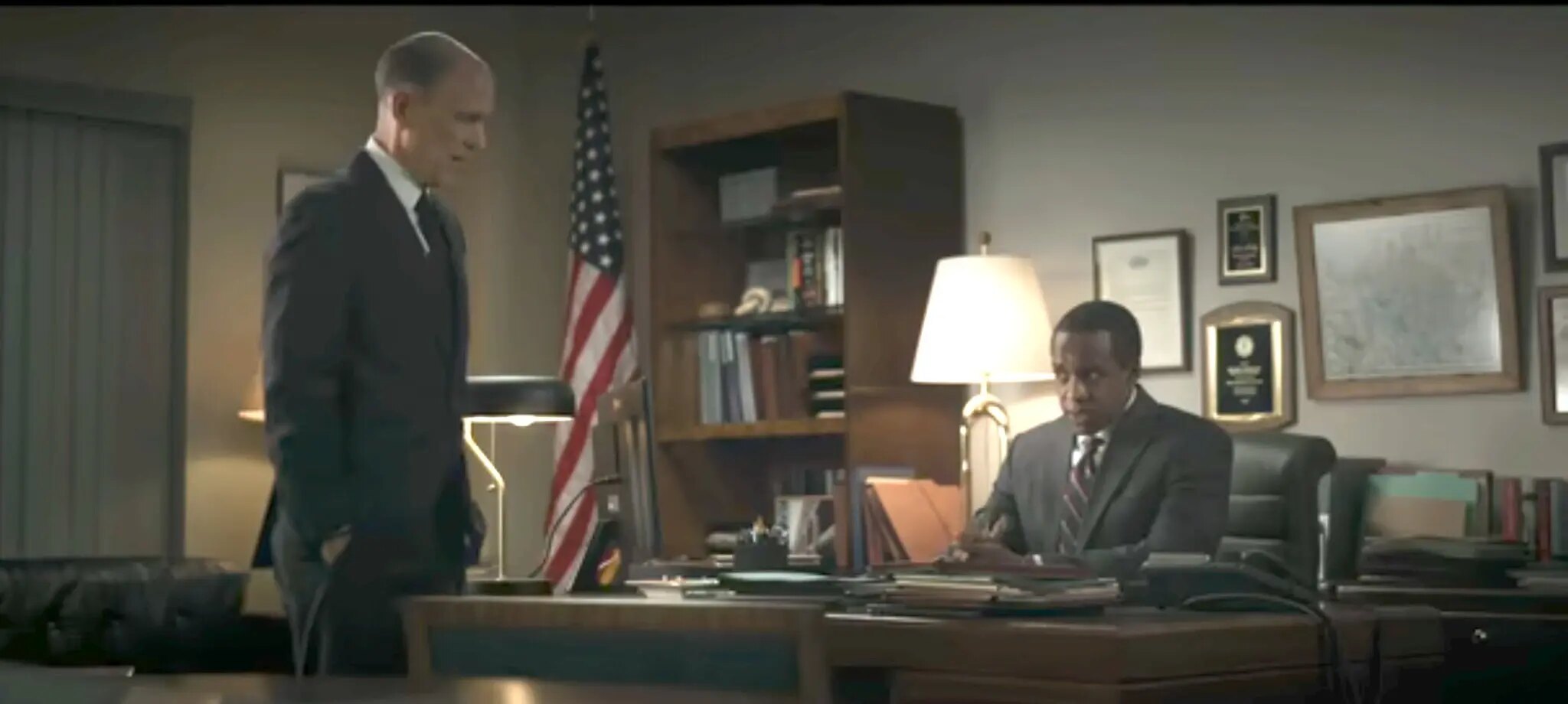 Byron Gedney and Mosley in FBI Deputy Director Mosley's office